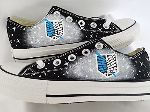 Attack On Titan Shoes for Women Men Custom Cosplay Anime Canvas Shoes Custom Shoes