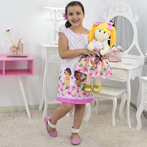 Tal Menina Tal Boneca Helo - Vestido Moana Bebê Trapézio