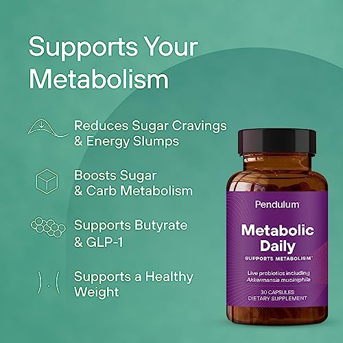 Pendulum Metabolic Daily & Polyphenol Booster Bundle - Proprietary Akkermansia Probiotic Supplement Blend For Improving Metabolism & Cardio Health #TOP1