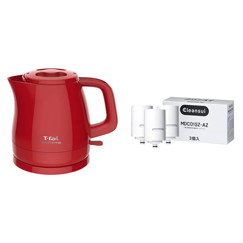 Amazon | 【セット買い】ティファール 電気ケトル パフォーマ 0.8L