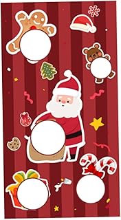 BIUDECO Jogos De Arremesso De Saco De Areia De Natal Banner Jogo De Saco De Areia De Natal Suprimentos Para Festa De Natal Jogo Cornhole Jogo De Arremesso De Saco De Areia Jogo De
