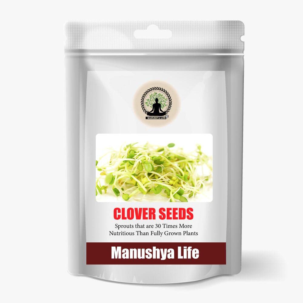 Manushya Life | Clover Seeds for Sprouting | Satvic lifestyle | 100Gms (B0B1M57QCR) Amazon Price History, Amazon Price Tracker