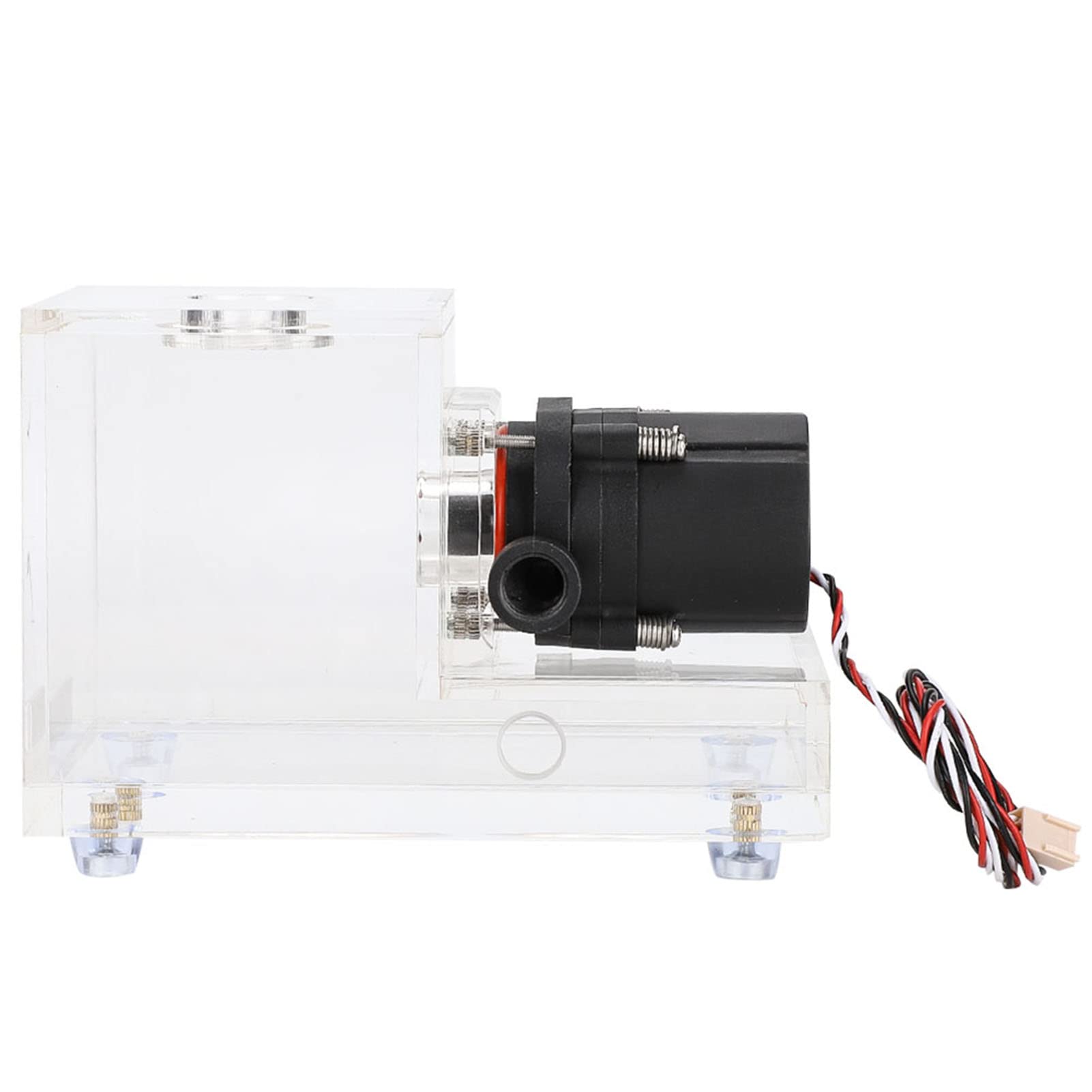 Tanque Refrigerado por Agua de Alto Rendimiento de 600ML para Refrigeración PC con Diseño Dividido y Almohadilla Choque para Jugadores Estructura Acrílica