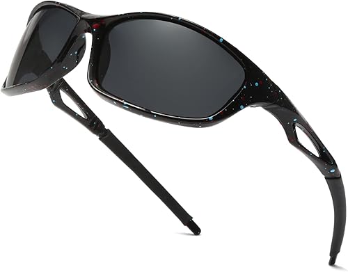 Long Keeper Gafas de sol deportivas polarizadas para mujeres y hombres, para correr, conducir, pesca, envolventes, senderismo, gafas de sol