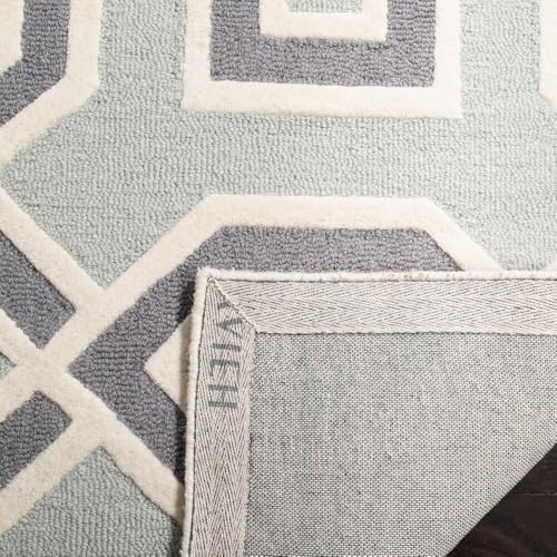 Image of Hand Tufted Wool Carpets Anti Shedding Rug Modern Carpets for Living Room Size 6x8 Feet