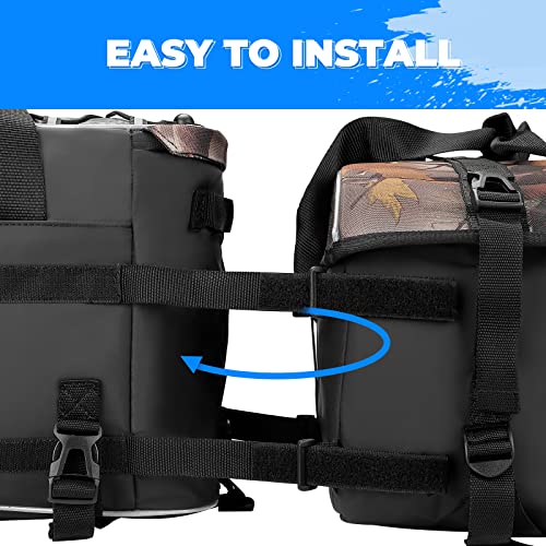Kemimoto Atv Storage Bags With Thicker Seat, Waterproof 67L Larger Atv Bags Rear Rack Bag, Upgraded Atv Cargo Rear Seat Bag Compatible With Polaris Sportsman Fourtrax Can Am Kawasaki Yamaha Artic Cat #TOP6
