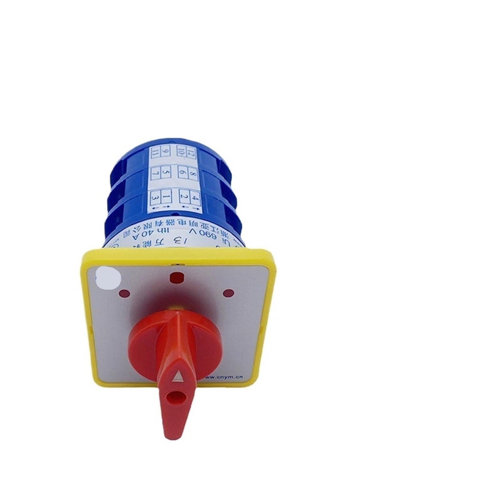 YWZVBSDCS LW5-40A Three Positions Electrical Manual Changeover Cam Switch 40A 500V Rotary Knob Commutateur Rotatif LW5D(2P 8Terminals)