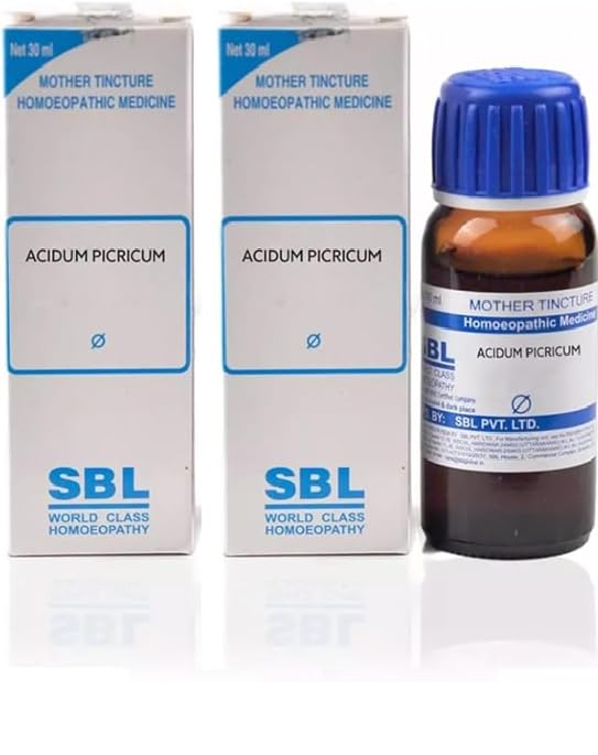 (Pack of 2) SBL CLASS SBL Homoeopathic Acidum Picricum Mother Tincture 1X (Q) (30ml) -SPJ