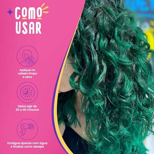 Kamaleão Color – Máscara Pigmentante Semi-Permanente, Iguana - Cores Vibrantes e Hidratação Intensa