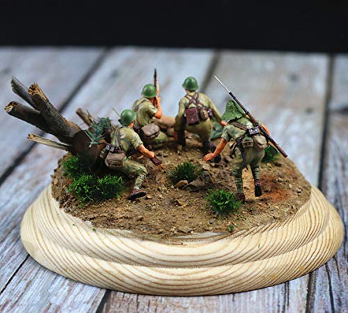 80 Pcs Green Bushy Tufts Lowland Shrubs Tuft Static Grass Vegetation Groups Railway Artificial Grass War Gaming Terrain Decoration Railroad Scenery War Gaming Scenery (Dark Green) #TOP7