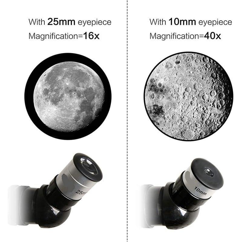 Telescopio astronómico refractor de 70 mm para superar la baja visibilidad lunar en casa 5