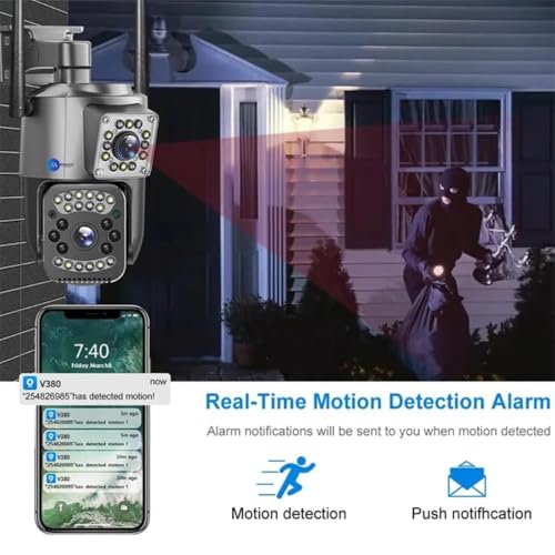 Image of Maizic Smarthome Supercam 4G /5G SIM Outdoor CCTV Camera with Free Sim + 1 Month Data Plan | 5+5MP Dual LensScreen | IP66 Weatherproof | Motion Detection | 2-Way Talk | Supports SD Card Up to 256GB
