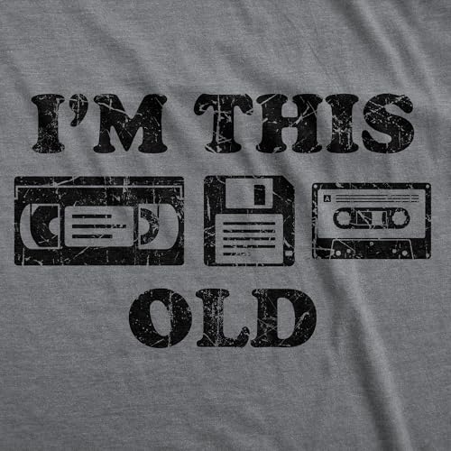 Mens Funny T Shirts I'm This Old - Oldometer 40, 50, or 60 and More Sarcastic Birthday Graphic Novelty Tees for Men2
