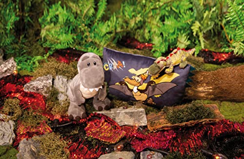 NICI Kuscheltier Dino Tony-Rex 25 cm – Stofftier aus weichem Plüsch, niedliches Plüschtier zum Kuscheln und Spielen, für Kinder & Erwachsene, 48810, tolle Geschenkidee, grau