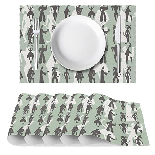 Set de table antique lot de 6 idéal élégance chic dîner - 3
