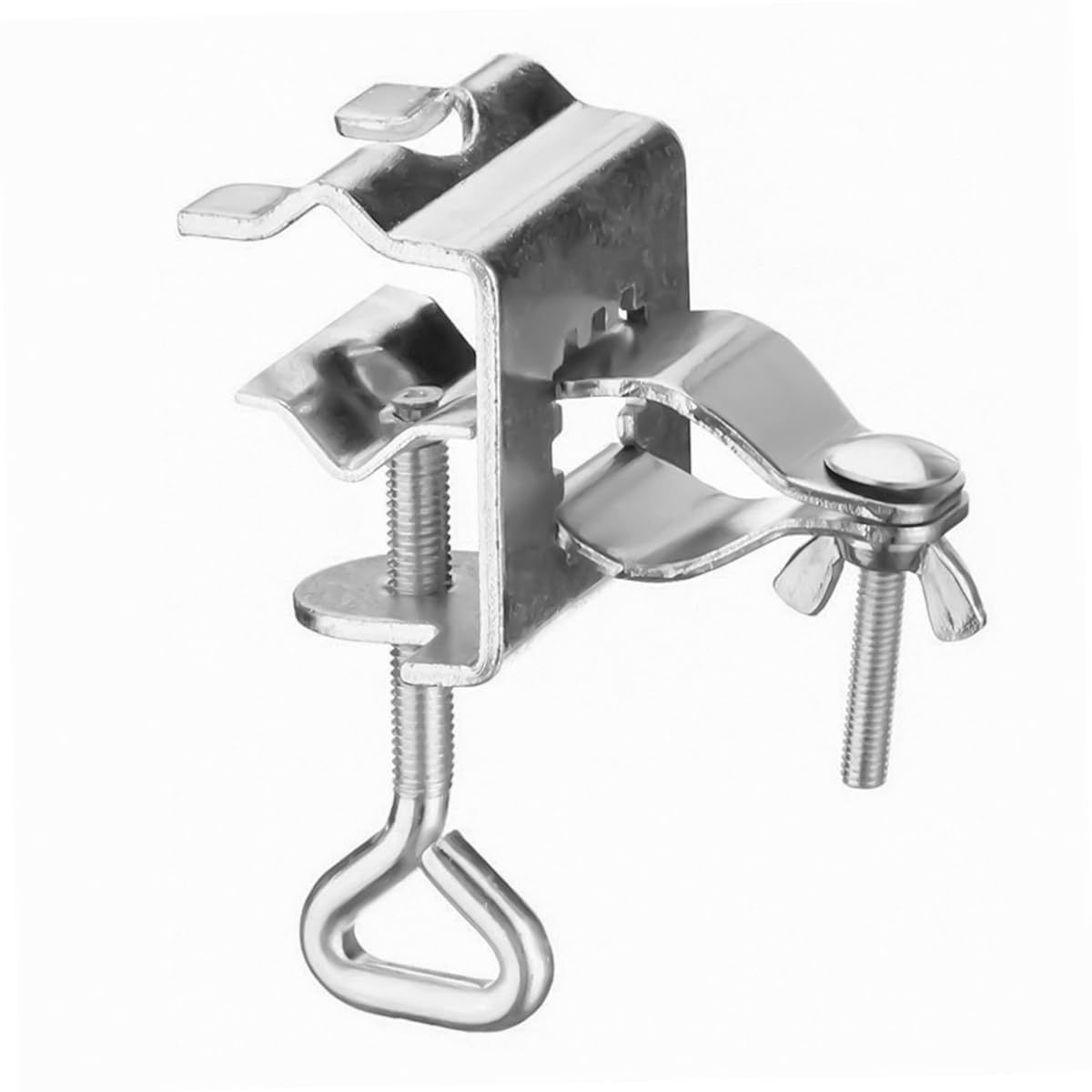 2 stuks Paraplu Clips - Visstoel Paraplu Houder, Verstelbare Aluminium Visstok Klem | Universele Visstoel Paraplu Houder met Verstelbare Schroefknop voor Thuis Terras Vissen