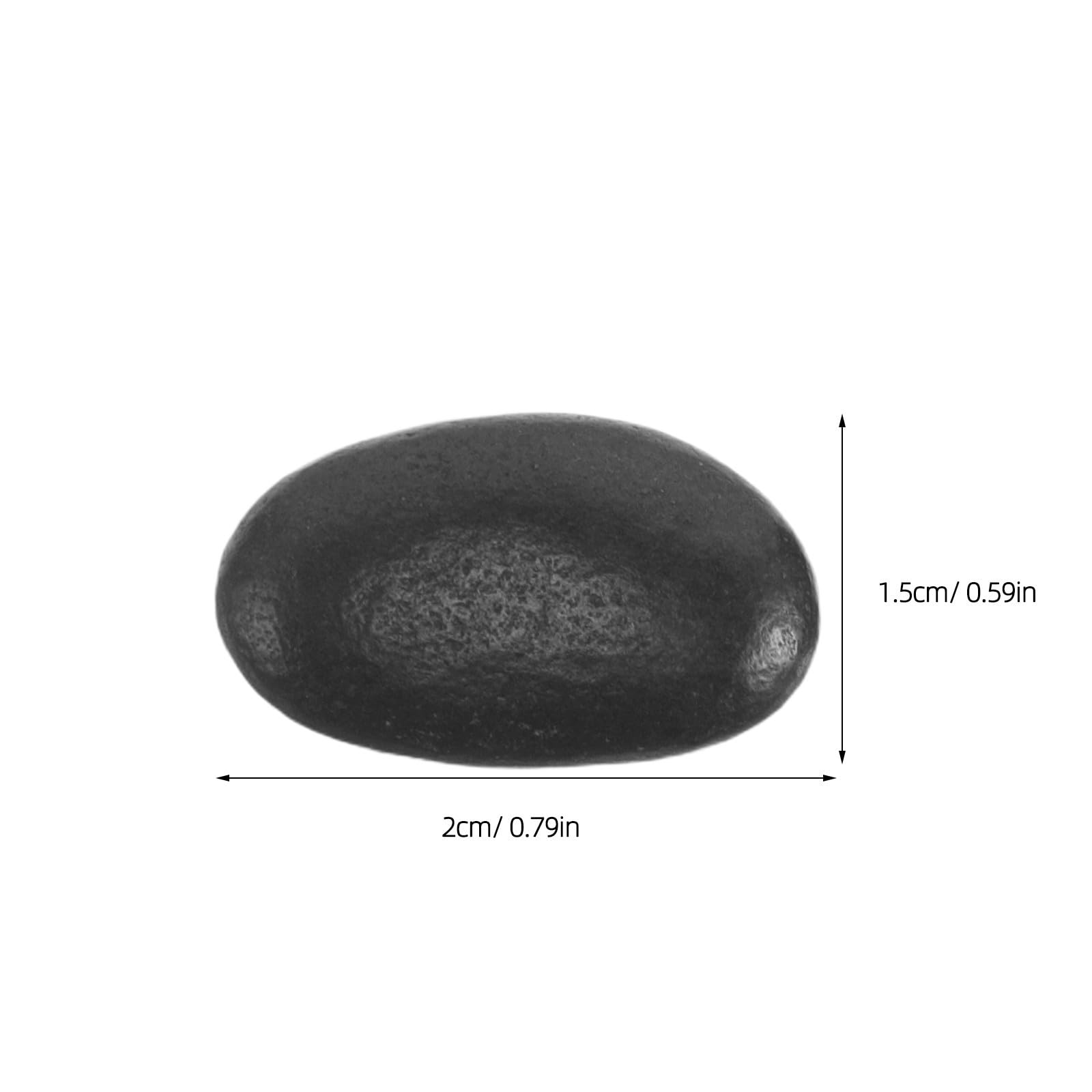 Pietre di Ciottolo Naturale per Barbecue e Cucina, Pietre Riscaldanti per Griglia 1kg Nero, Prevenzione Bruciature Localizzate, Versatili per Grigliate e Cucina