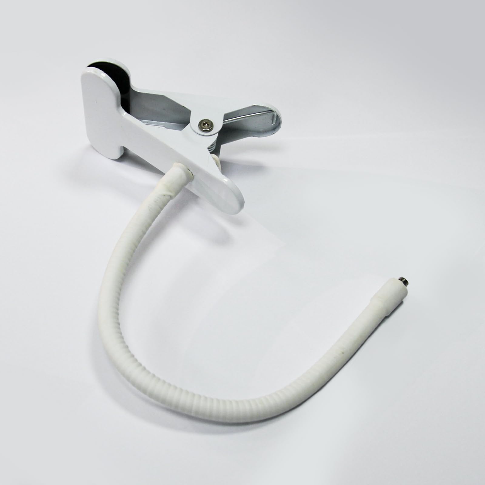 Support Flexible pour caméra pour Ring, Blink, Eufy, Google Nest, Wyze, Arlo et Autres caméras d'intérieur et d'extérieur avec Trou fileté 1/4, sans Outils ni dommages au Mur, Blanc