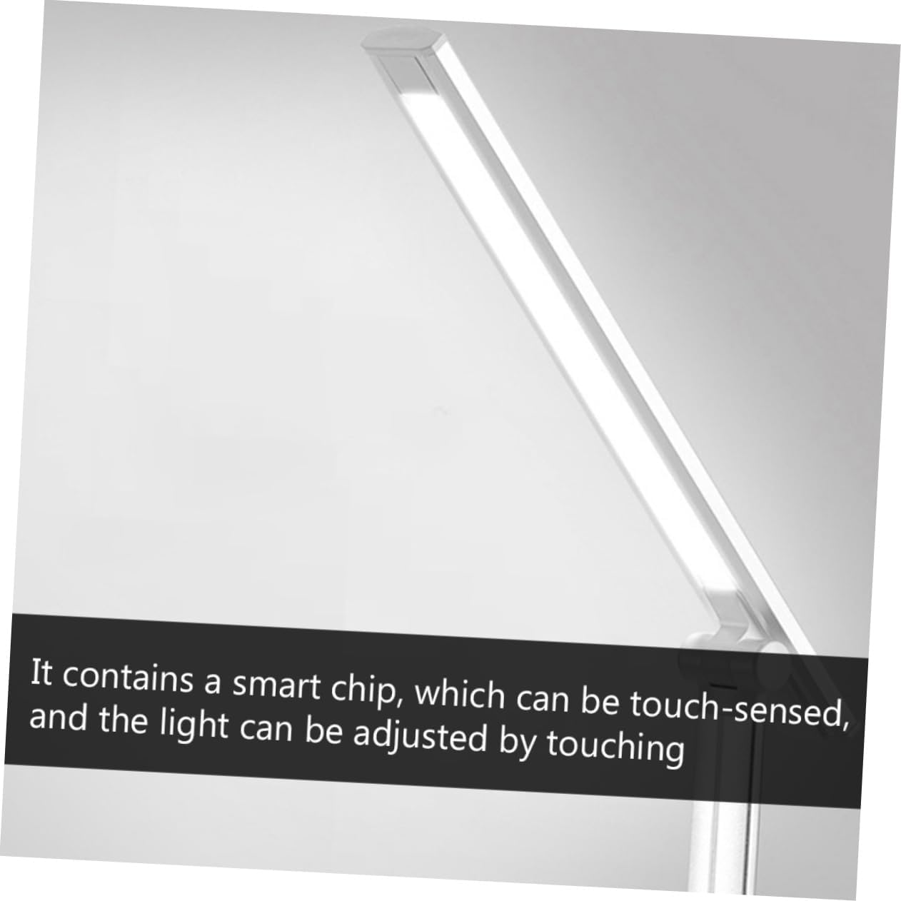 USB Rechargeable Dimmable Desk Lamp Lighting Modes Eye-Caring Light for Home Office Silver Finish USB Charging Cable Included