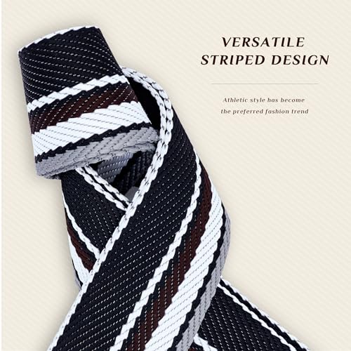 Image of chushui Woven Stripe Purse Straps,Replacement Crossbody Wide Shoulder Adjustable Strap for Bag Handbags