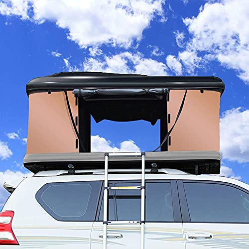 Tente De Toit Type R Tente De Toit De Voiture Dragon Winch Type R Pour 2 Personnes | Toit Rigide Aluminium, 4 Saisons Tente Rooftop Pour 2 Personnes