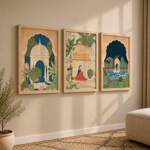 Image of NoWorries Wall decor paintings for living room - Wall frames for home decor /Wall hangings Home decor items - (Synthetic Engineered Wooden Frame) (MIN -6, 17x25 inches)
