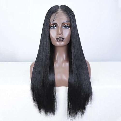 Women Synthetic Lace Front Wig 30 Inch Long Straight Full
