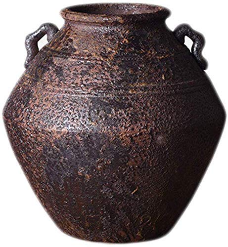 Vase céramique vintage DaysSimplicity finition pierre naturelle pour salon chic
