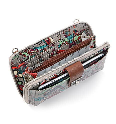Image of Sakroots Artist Circle Large Smartphone Cross Body Phone Wallet