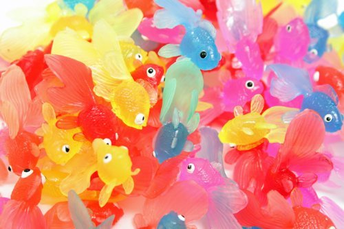 Amazon | 【すくい用】うき金魚（おもちゃ） 約100個入 | おもちゃ雑貨