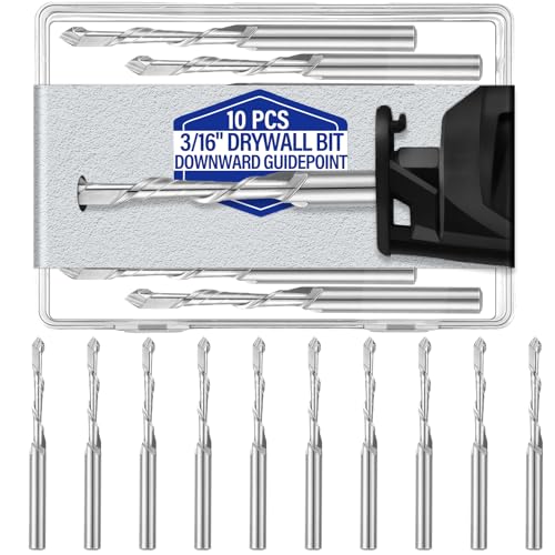 Tondiamo 10 Pcs Drywall Router Bits Set