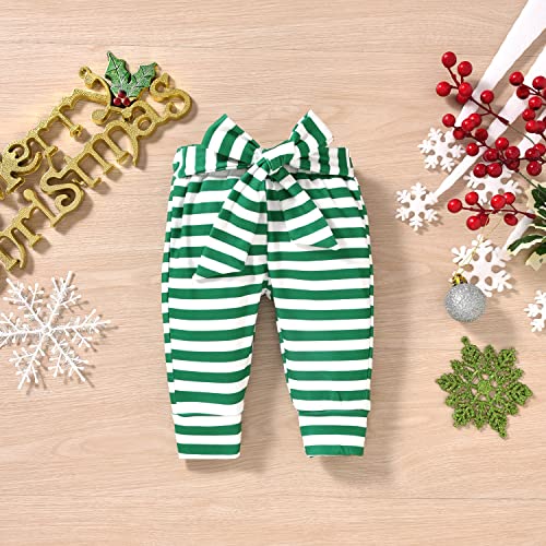 Image of Aalizzwell Preemie Newborn Infant Baby Girls Clothes Ribbed Romper Bodysuit Pants Set Fall Winter Outfits