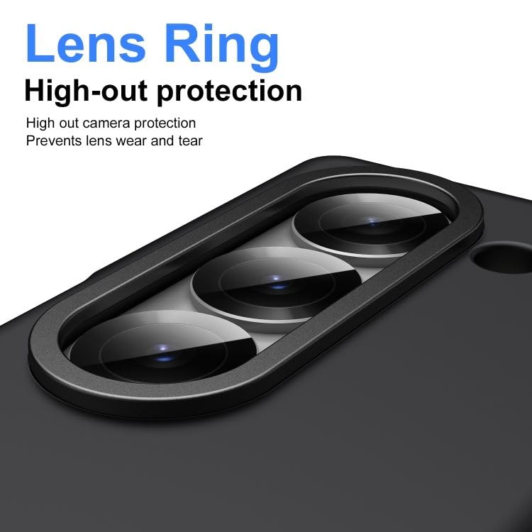 Image of amazon basics S Pen Slider Case for Samsung Galaxy Z Fold 7 - Premium Hinge-Free One-Piece Armor, Integrated Stylus Slider, Matte Black