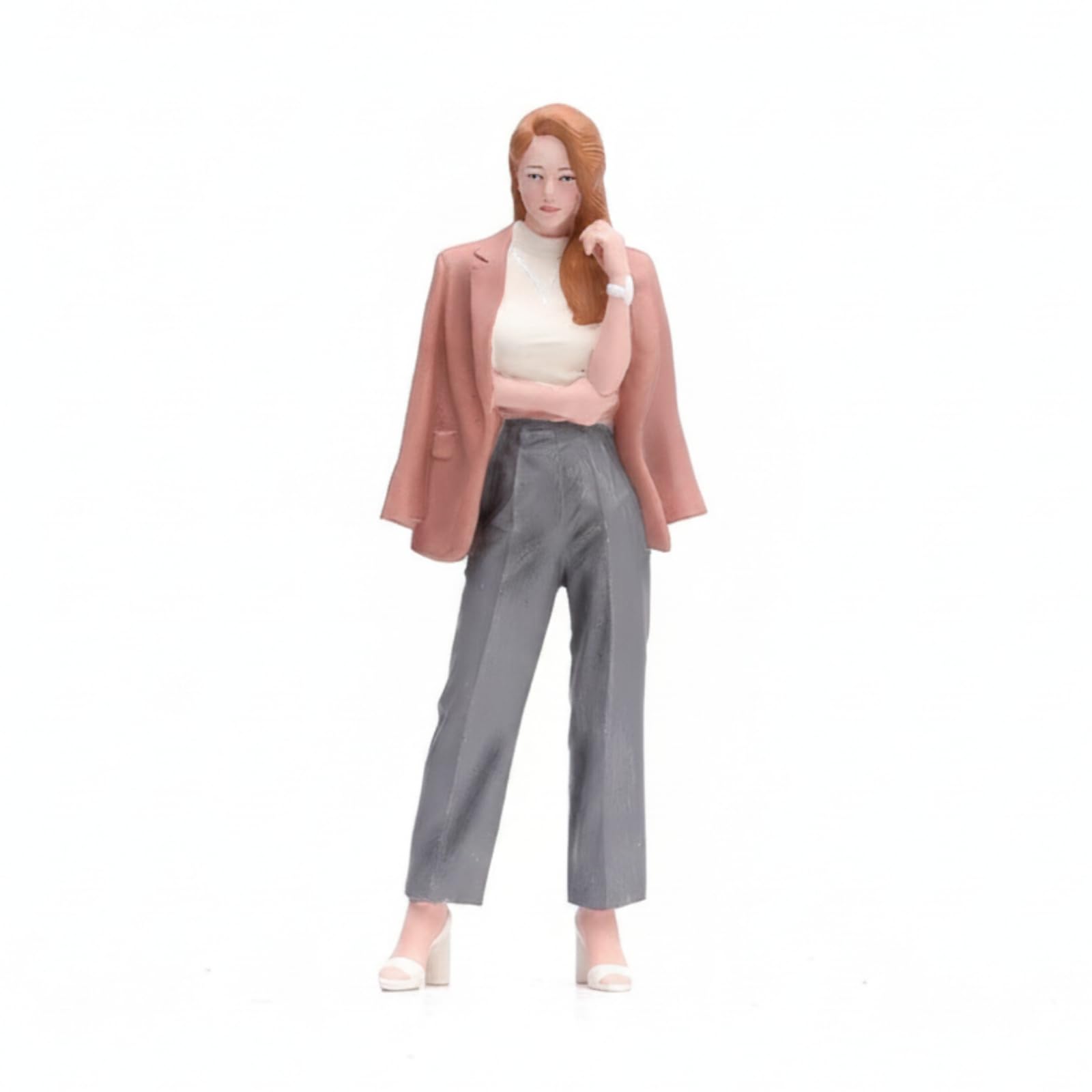 harayaa Painted Miniature Figure Miniaturfigur Dioramafigur Sammelfigur Modellfigur aus Harz Handbemalt mit Detailreichem Gesicht Und Kleidung für Kreative Displays Modellstraßen Bürodekor 9.7cm