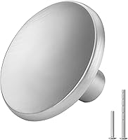 Vista 1 de goldenwarm Paquete de 10 pomos de níquel cepillado para gabinetes, accesorios de cocina, pomos redondos de cajón para gabinetes plateados, tiradores