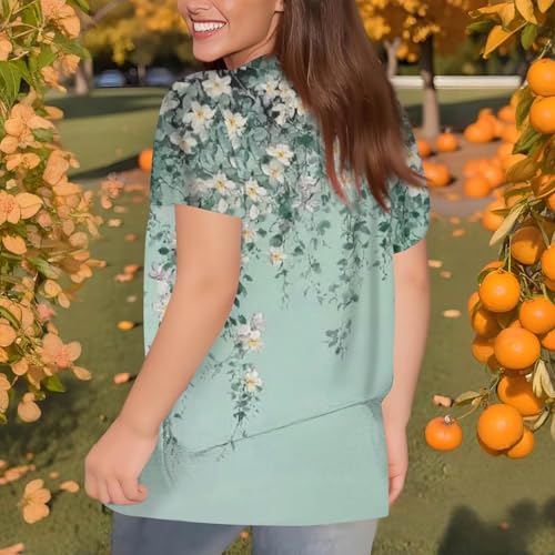 Women Tops Dressy Casual,Womens T Shirt Summer Tops Short Sleeve Fashion Basic Casual Oversized Beach Vacation Clothes3