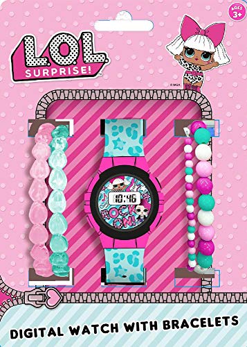 Preisvergleich Produktbild L.O.L. Surprise Mädchen Digital Uhr mit Plastik Armband 22050