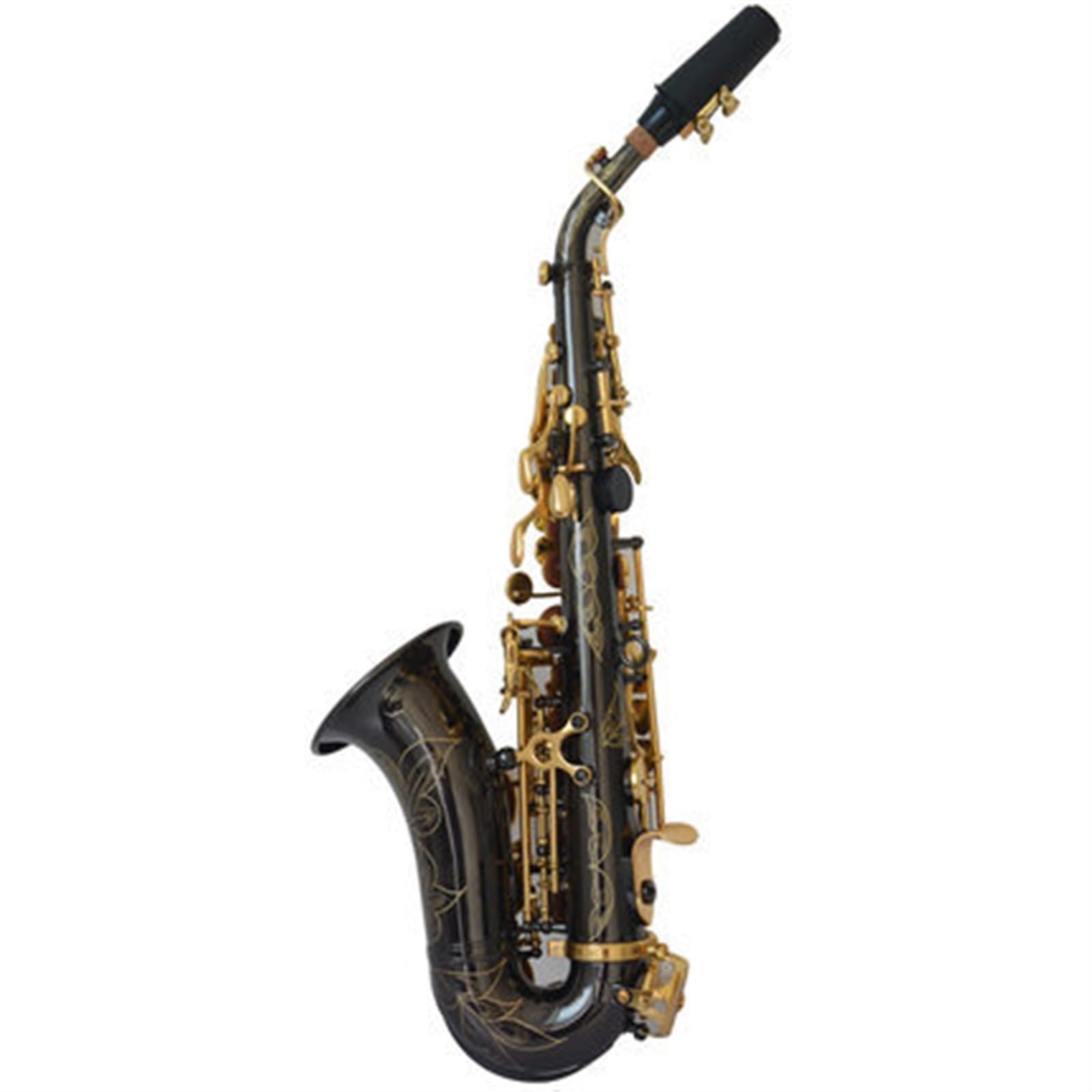 Saksofon Profesjonalny saksofon B płaski saksofon sopranowy mały saksofon sopranowy instrument z czarnego złota