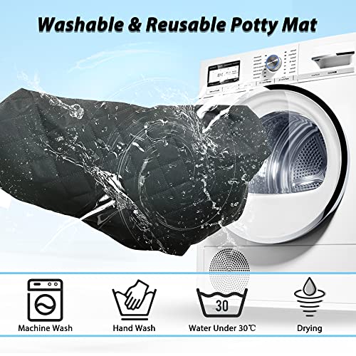 Image of Washable Pee Pads for Dogs 48 inchx48 inch Reusable Puppy Pad Pet Training Pads, Waterproof Mat Non-Slip, Dog Pee Pad Whelping Pads Dog Mat-Playpen,Crate,Sofo,Car,Potty,Bed