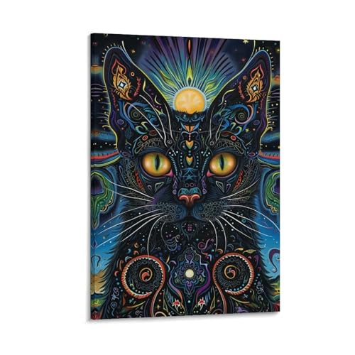 Peintures sur toile chat affiche decoRatononion pour relooker un salon