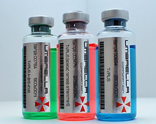 Xience Technologies Resident Evil T-Virus, Anti-Virus, and T-Virus (Isolated Nemesis Enhancment) Vial Prop