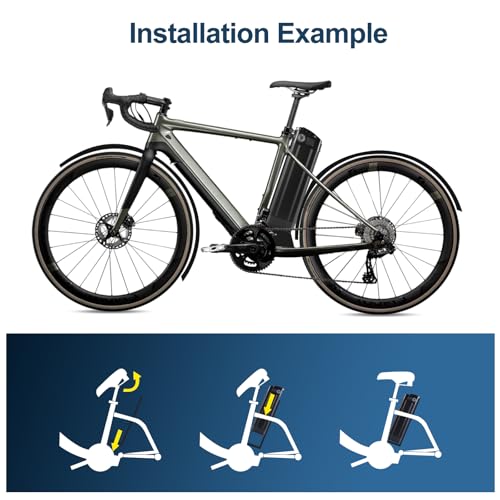 Image of 48V 10Ah Ebike Battery, Silver Fish Lithium-ion Battery with 2A Charge for 200-550W Electric Bicycles Folding Bike Mountain Bike Motor