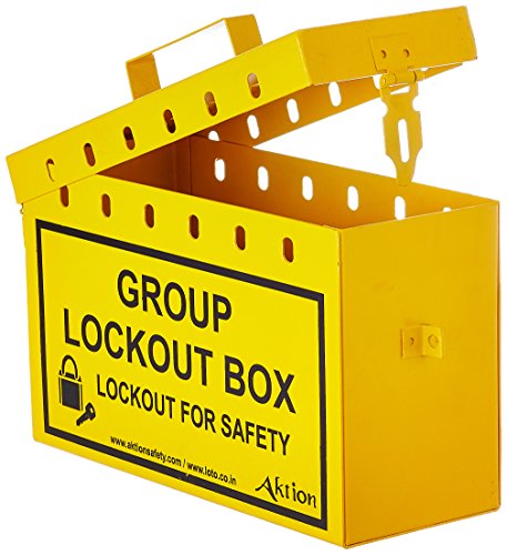 Image of Group Lockout Box AK-GLS-115 - Size 10 x 6 x 4 inch, Yellow (Pack of 1)