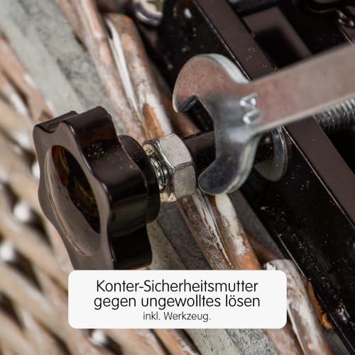 UNUS Hundefahrradkorb für Gepäckträger aus Weide Fahrradkorb mit Gitterabdeckung und Kissen, grau