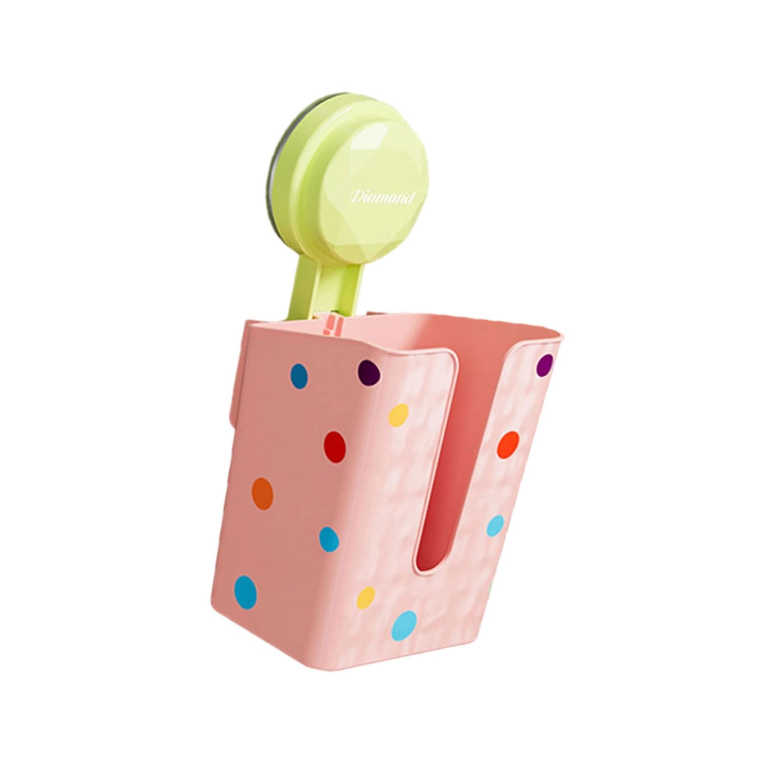 Wet Holder Space Saving Tissue Box Dispenser with Adhesive Mount for Countertop Shelf Organization Suction Cup Wet Holder
