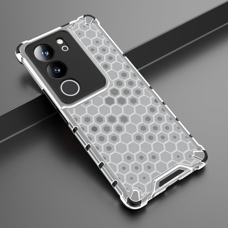 Image of Hard PC Back Case Cover for Vivo V29 /V29 Pro 5G Anti Slip Ultra Thin Shockproof Reinforced Corners (Polycarbonate|Clear)