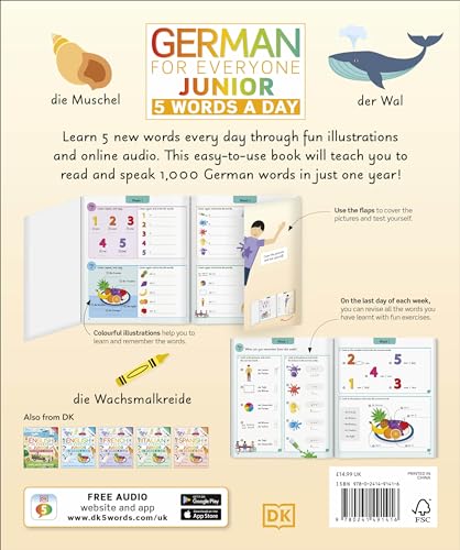 German for Everyone Junior 5 Words a Day: Learn and Practise 1,000 German Words - Image 2