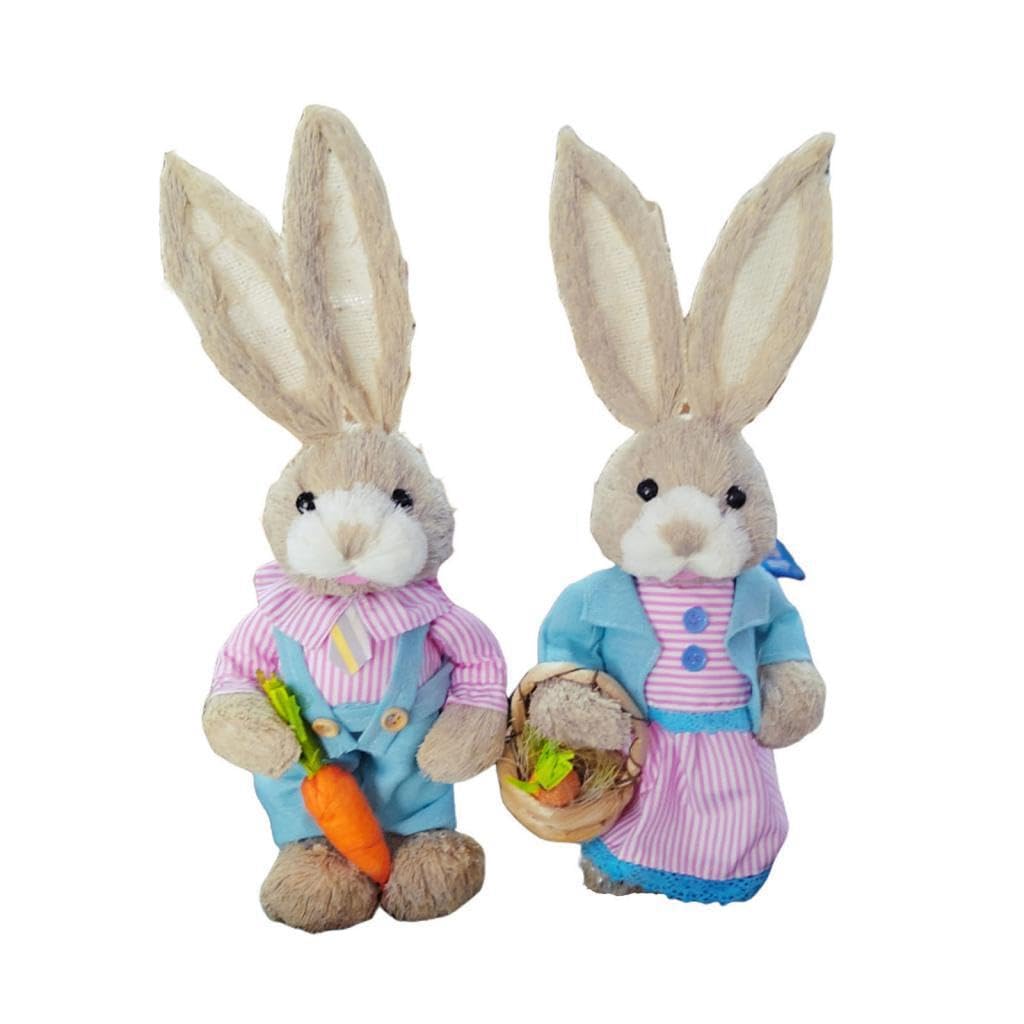 LIXSAZSE Delightful Easter Bunny Figurines Rabbit Statues Space With Artistic Craftsmanship Home Decor And Gifting Easter Bunny Figurines Animal Statues Home, Style C