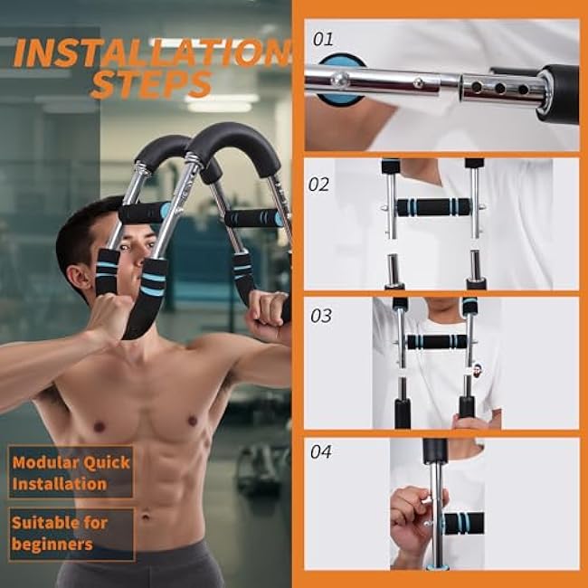 Arm Trainer ¨C Multi-Functional Chest Workout Equipment for Men, Portable Twister Arm Trainer & Ab Machine, Full Body Fitness Equipment, Home Chest Press Machine