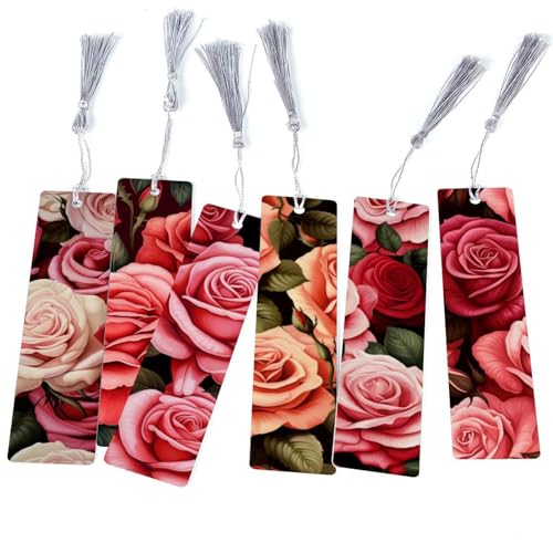Marque-page rose pour éviter les pages cornées lot de 6 protecteurs de livres